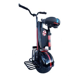 Electric Unicycle One Wheels Self Balancing Scooters 10 дюйм 800 Вт 60 В 120 км электрические скутеры Взрослые с сиденьем/ручкой