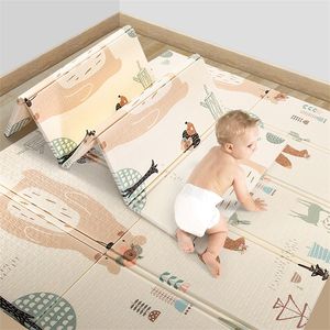 Crianças Tapete XPE Espuma Bebê Play Mat Crianças Puzzle Soft Floor Pad Crianças Escalando Cobertor 1cm Grosso Desenvolvendo Tapetes Brinquedos Tapete 220218