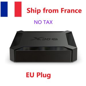 Fransa'nın hisse senedi x96q TV kutusu Android 10.0 H313 1GB 8GB 2GB 16GB Akıllı Dört Çekirdek 2.4G WiFi Set Üst Kutusu