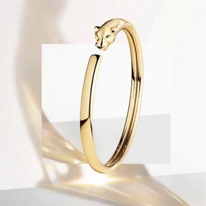 Panthere Series Bangle 18 K золото никогда не исчезает официальные реплики ювелирные изделия высококачественных брендов роскошного бренда Bangles Classic Style Bracelet Высококачественный качественный премиум -подарки