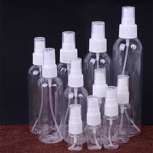 Оптовая! Пластиковые упаковочные бутылки 30 мл 50 мл 100 мл прозрачный насос спрей пустые бутылки Pet Make-Up флакон A12