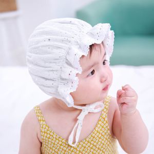 Koreli bebek şapka yıldızı damgalama çocukları dantel prenses şapka bebek bahar ve yaz dantel saray şapkası çocuklar için güneş şapkaları