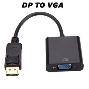 DisplayPort Display Port DP - VGA Адаптер кабель для мужчины в женский конвертер для компьютерного компьютера ноутбук HDTV монитором проектора OPP MQ200