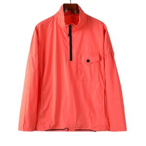 2021 fw konng gonng spring and autumn styles headgear high hooded jacket european style mens coat 113wn half zip overshirt