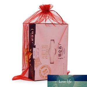 Пряжа сумки 50pcs / lot 35x50cm Красный рождественские подарки сумка Pochette Тюль Bonbon на заказ ювелирных изделий мешка
