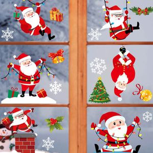 19 stil Noel çıkartmaları Noel Baba çıkartmalar Noel vitrin dekorasyonlar çıkartmaları Noel T9I00783 dekorasyonlar çizmek Elk