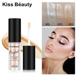 Beijas beleza 2.7g face brilho líquido líquido maquiagem face contornando brilho shimmer Cosmetics corretores Primer Highlighters Primer