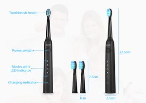 Electric Toothbrush with Smartimer 5 Brushing Modes 3 Brush Heads