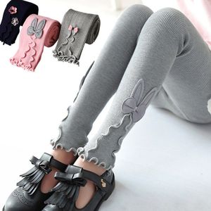 Garota leggings Kids Autumn Algod￣o quente Leggings esticados de roupas de cal￧a de cal￧a skinny 3 5 7 8 9 10 11 12 anos