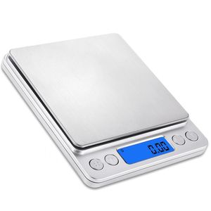 Balanças de pesagem 2000g / 0.1g LCD Portátil Mini Eletrônico Digital Bolso Caso Postal Cozinha de Jóias Balança de Peso Digital