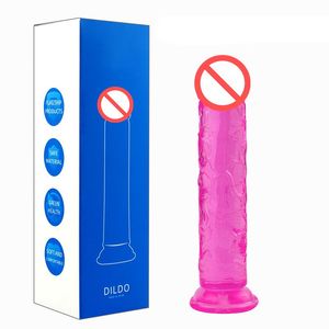 Эротичный мягкий желейный фаллоимитатор анальный стычок реалистичный пенис сильный присасывающий кубок Дика игрушка для взрослых G-Spot Orgasm секс игрушки для женщины J1736