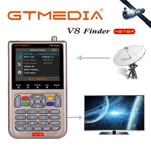 V8 Bulucu Metre SATFINDER Dijital Uydu Bulucu DVB S / S2 / S2X HD 1080P Reseptör TV Sinyali Alıcısı Cts Dekoder Yer Bulucu
