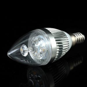 Ampuller Yüksek kaliteli E14 9W LED Mum Işık Altın Sıcak Beyaz Kristal Avize Mumlar