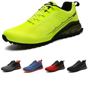 İyi Kalite Marka Olmayan Erkekler Koşu Ayakkabıları Siyah Gri Mavi Turuncu Limon Yeşil Kırmızı Dağ Tırmanışı Yürüyüş Erkek Eğitmenler Açık Spor Sneakers 41-47