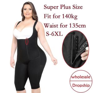 VIP Bağlantı Kadınlar Bodysuit Süper Artı Boyutu Tam Vücut Şekillendirici Karın Kontrol Popo Kaldırıcı İç Çamaşırı Shapewear LJ201209