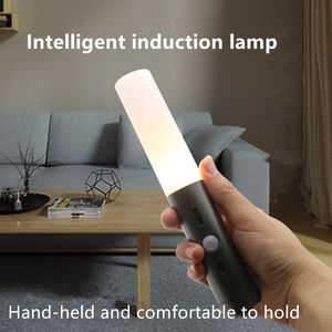 Yenilik Öğeleri USB Şarj Edilebilir İnsan Vücudu Sensörü Küçük Gece Işık Dolabı Koridor Acil Fener Mutfak Akıllı Küçük Isıtma Lambası J0016