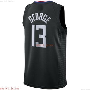 100% Dikişli Paul George Siyah Swingman Jersey XS-6XL Erkek Gerileme Basketbol Formaları Ucuz Erkek Kadın Gençlik