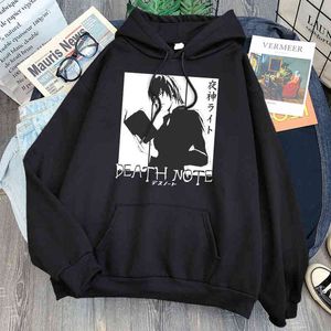 Bannan Peixe Impressão Hoodies Homem Casual Solto Sueter Anime Dos Desenhos Animados Manga Longa Suéter Com Capuz Mens Hip Hop Streetwear Hoody H1227