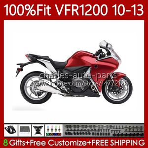 Bodys Enjeksiyon Honda Hafif Kırmızı Crosstourer VFR1200F VFR 1200 RR CC 2010 2011 2012 2013 76NO.82 VFR1200RR VFR-1200 10-13 VFR1200X VFR1200 F X 10 11 12 13 PERAVE