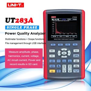 UNI-T UT283A Tek Fazlı Güç Kalitesi Analiz Cihazı Enerji Ölçer Gerçek RMS USB Arabirimi Kapsamlı Analiz Yakalama Kayıt