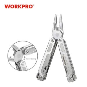 WORKPRO Multi Tool 15-in-1 Pocket Tool multi Pliers Saw Cutters for EDC Stainless Steel Utility Tools with Sheath Y200321