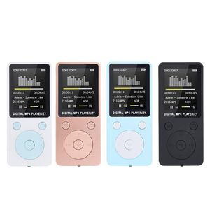Lettore musicale MP3 da 1,8 pollici Walkman sportivo Radio Fm Registratore Lettore MP3 portatile antiscivolo Schermo LCD Tft Scheda Micro SD TF da 32 GB