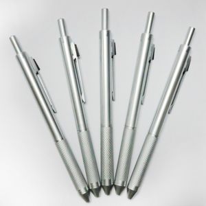 4 in 1 Metal Top Kalemler Çok renkli Top Kalem 0.5mm Mekanik Kalem ve 3 Renk Tükenmez Kalem Bir 201111