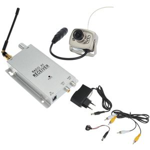 Kit telecamera wireless 1.2G Ricevitore AV radio con alimentazione Sorveglianza Sicurezza domestica (spina UE)
