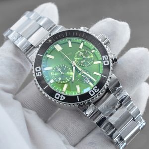 Vendita calda Orologi sportivi da uomo Movimento al quarzo Cronografo Orologio personalizzato Cinturino in gomma con quadrante verde Orologio da uomo Montre Homme