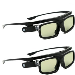 3D Gözlük Aktif Deklanşör DLP-Link Projektörleri için Şarj Edilebilir Gözlükler Gözlük Film 2 adet1