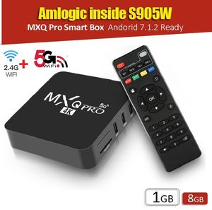 MXQ Pro Amlogic S905W 2.4G + 5G WiFi Android 7.1 1 + 8GB Smart TV Box Daha İyi X96 TX3 Yükseltme