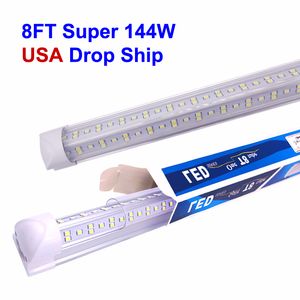 V-образный 2FT 3FT 4FT 5FT 6FT 8FT LED TUBES 18 - 144 Вт T8 Интегрированные светодиодные светодиоды светильники светильники в США