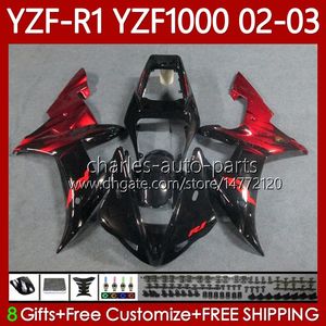YAMAHA YZF R1 1000 CC YZF-1000 YZF-R1 2002 2003 2000 2001 YZF-R1 2003 2003 2000 YZF R1 RED Alevler 1000CC 2000-2003 YZF1000 YZFL1 02 03 00 01 Motosiklet Perazing