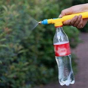 Tragbare Luftpumpe Düse Getränke Flasche Kopf Hand Sprayer Einstellbare Hochdruck Garten Bewässerung Werkzeug Bewässerung Landwirtschaft