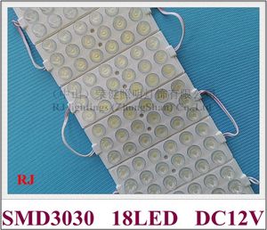 Lensli LED ışık modülü DC12V SMD 3030 18ED 9W 135mm x 60mm Aydınlatma Kutuları için LED Işık Reklamlar