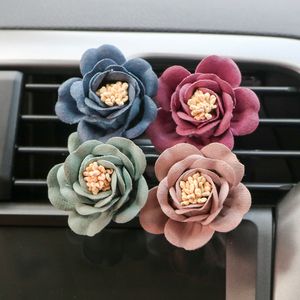 Alta qualidade carro ventilação de ar perfume Flower Flower Outlet Freshener Solid Fragrância Car Styling 4 Cores Cumes Automóveis