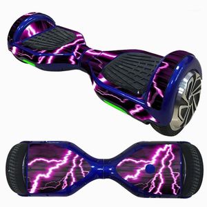 Scooter de auto-equilíbrio de 6,5 polegadas Adesivo de placa de skate elétrico para duas rodas com capa protetora inteligente Adesivos1 Skateboarding