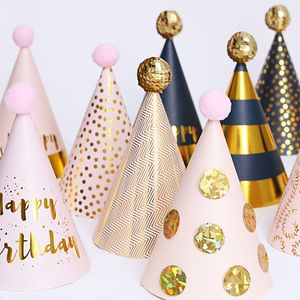 Новый красочный детский день рождения шапка DIY бумажные шапки для фотографии Детский день рождения свадьба рождественские вечеринки декор
