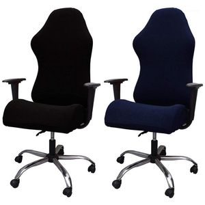 Elastik Elektrikli Oyun Sandalyesi Kapakları Ev Ofisi Internet Cafe Dönen Kolçak Streç Sandalye Kılıfları1