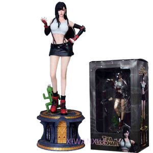 30см Final Fantasy VII TIFA аниме фигура TIFA Lockhart PVC действие фигура для взрослых коллекция модель кукла игрушки AA220311