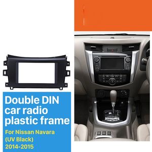 Oto Stereo Dash Trim Kurulum Paneli Kiti Araba Stereo Fasya Nissan Navara Nissan NP300 Refiting Çift Din Çerçeve