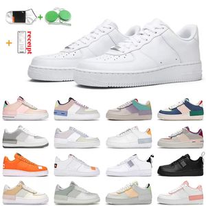 Homem Sapatos casuais OG Classic triplo branco low shadow utilitário preto trigo Pistache Frost Pale Ivory Pastel Bege homens mulheres treinadores tênis esportivos plataforma sapato