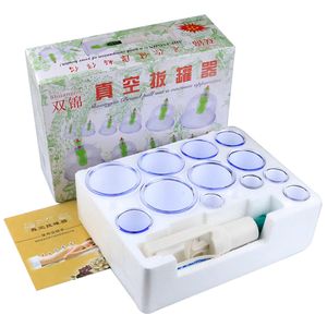 Китайская профессиональная вакуумная купировка для массажа для всего тела Shuangjin 12 чашек Cupping Set Set Therapy Machine