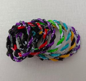 2022 new Titanium Sport Accessories mix colors in stock baseball stitching bracelets for sports twist three rope bracelet, baseballs ropes bracelets