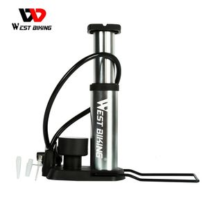 Западный велосипедный ультра-легкий MTB Road Bike Pump Portable Cycling Impator Foot 100/120 фунтов на квадратный дюйм Bicycle Tire 220225