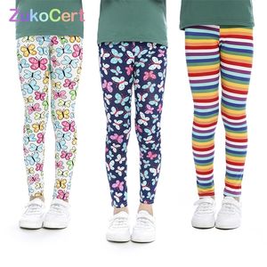 ZUKOCERT Kızlar Tayt Baskı Çiçek Legging Infantil Toddler Ayak Bileği Uzunlukta Tayt Bebek Kız Kalem Pantolon Çocuk Pantolon LJ201019