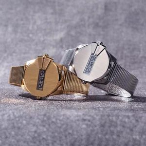 Retro vintage dz assistir Gold Watches Men Electronic Digital Watch LED Silver Wristwatch DZ1961 DZ1962