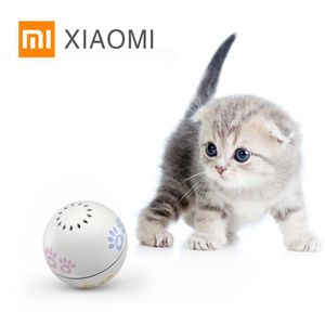 Xiaomi Mijia Smart Cat Toy Ball PetOneer Pet Products Котенок игрушечные шары Catnip автоматическая красная точка забавный кот играет USB зарядки LJ200826
