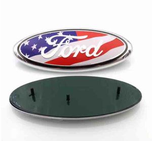 Car styling auto emblem ABS+Aluminum Hood Front Rear Trunk Logo for Ford Edge Explorer