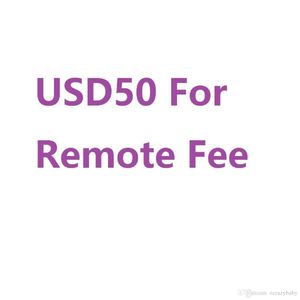 Adicione a taxa remota extra de USD 50 para UPS TNT DHL devido ao seu endereço em áreas remotas